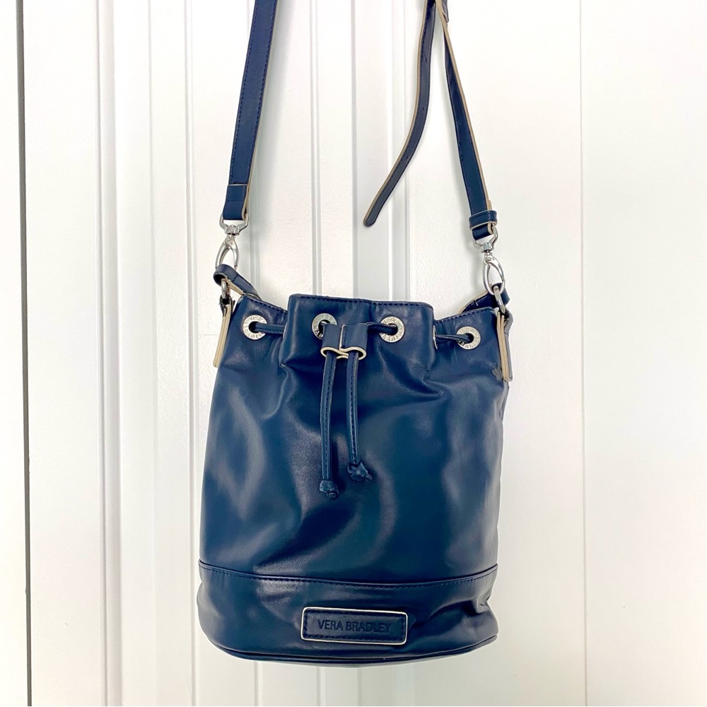Vera Bradley Navy Bucket Purse